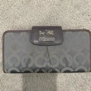 Coach Wallet - gray and lavender